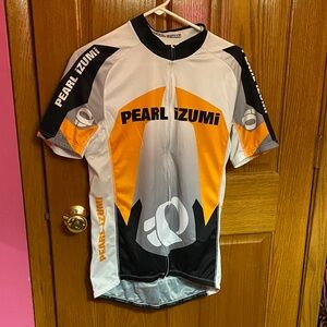 Pearl Izumi Performance Cycling Jersey in Orange, Black, and Gray